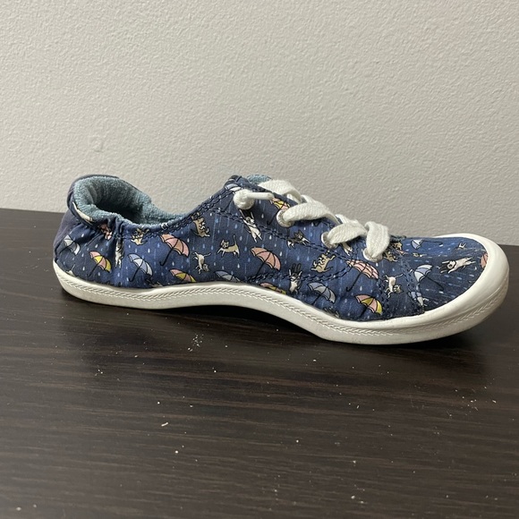 Bobs from Sketchers Navy Beach Bingo Puddle Pals Sneakers Size Women's 6.5 - Picture 8 of 9